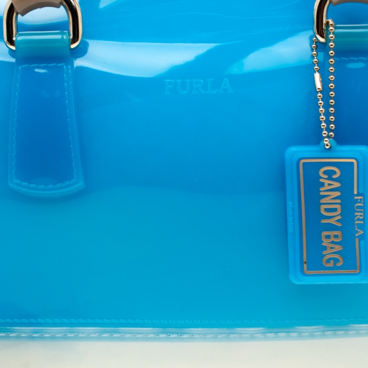 مملوكة مسبقًا Furla Tri color Rubber Candy Satchel