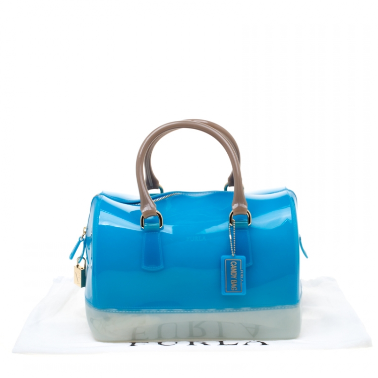 مملوكة مسبقًا Furla Tri color Rubber Candy Satchel