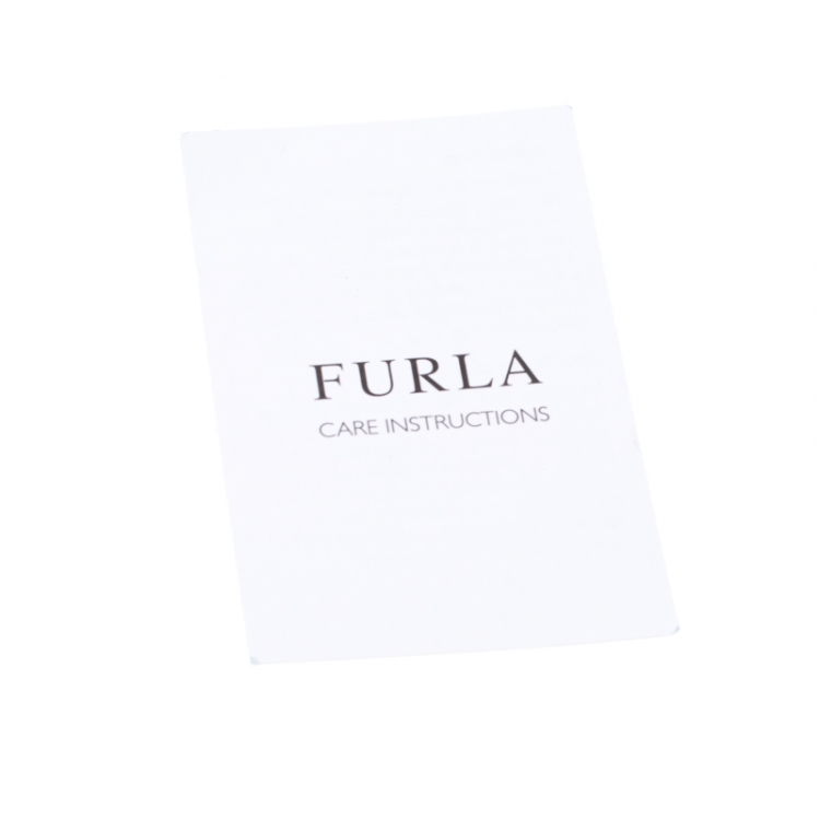 Pre Owned Furla Mint Green Crocodile Embossed Rubber Candy Satchel