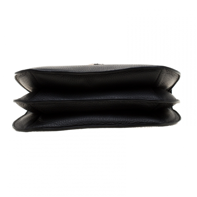 Pre Owned Furla Black Leather Ducale Top Handle Bag