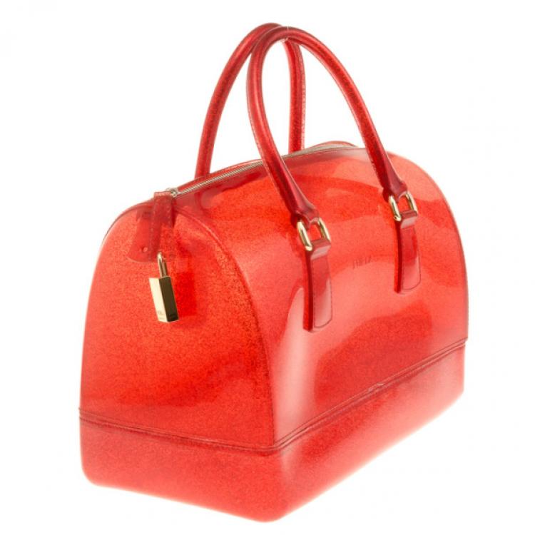 Pre Owned Furla Red Candy Satchel