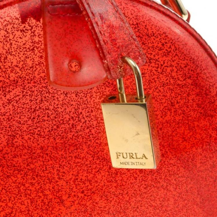 Pre Owned Furla Red Candy Satchel
