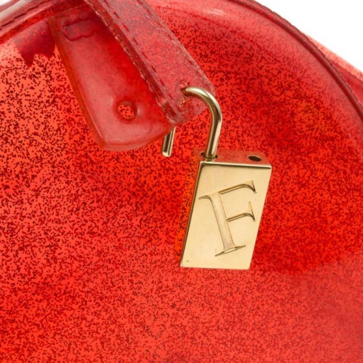 Pre Owned Furla Red Candy Satchel