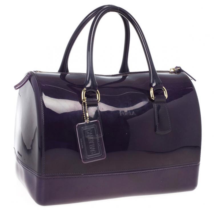 Pre Owned Furla Candy Rubber Satchel
