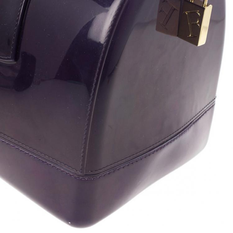 Pre Owned Furla Candy Rubber Satchel