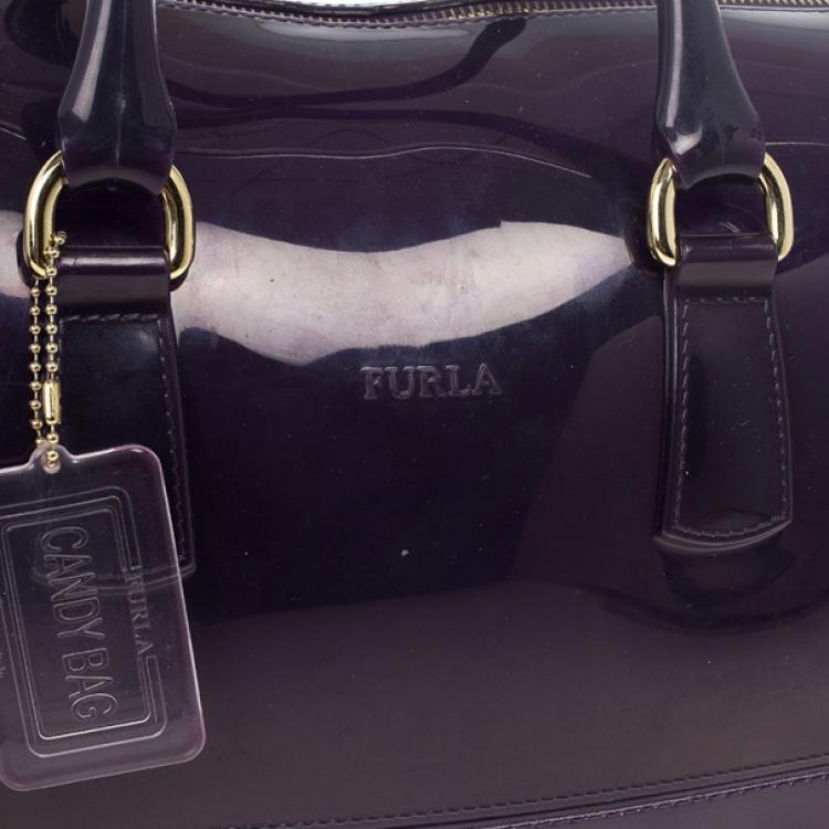 Pre Owned Furla Candy Rubber Satchel