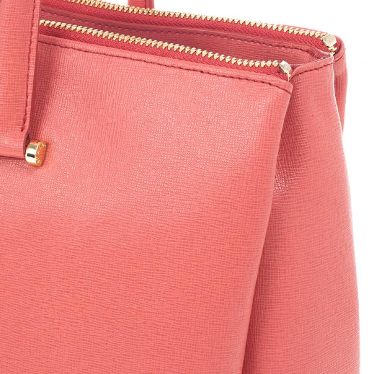 Pre Owned Furla Pink Lotus Tote 