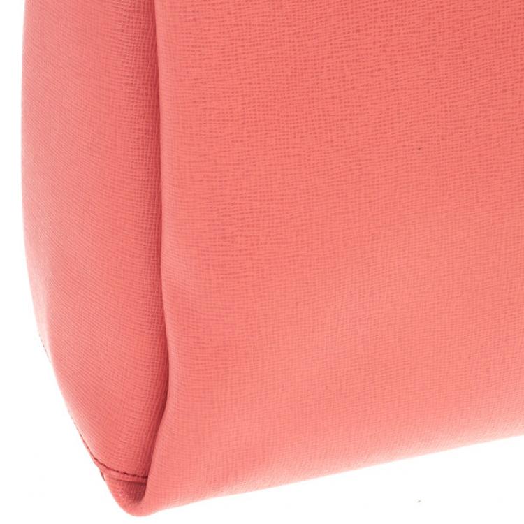 Pre Owned Furla Pink Lotus Tote 