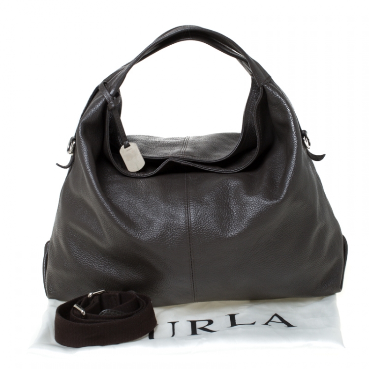 Pre Owned Furla Light Brown Leather Hobo