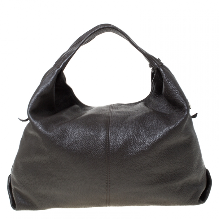 Pre Owned Furla Light Brown Leather Hobo