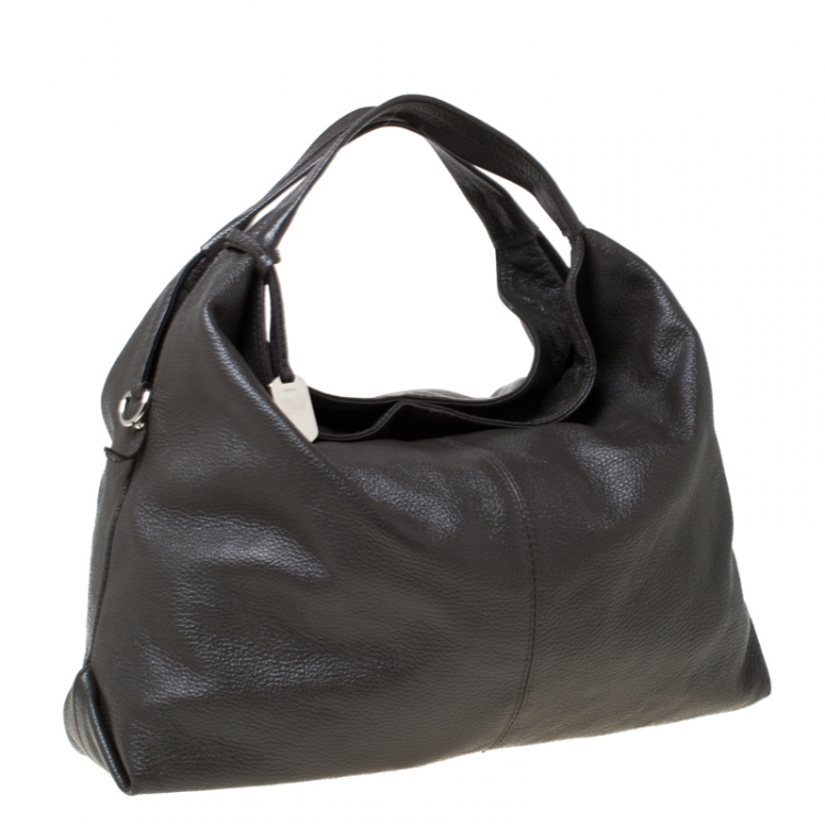 Pre Owned Furla Light Brown Leather Hobo