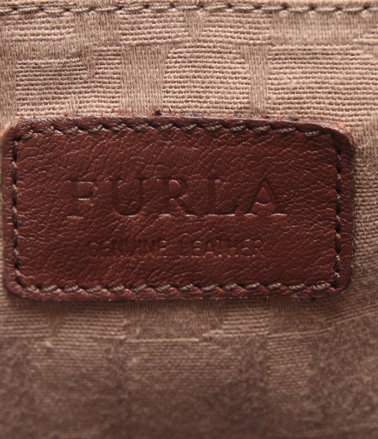 Pre Owned Furla Bi-Color Leather Everyday Bag