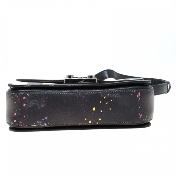 Pre Owned Furla Multicolor Printed Leather Metropolis Shoulder Bag