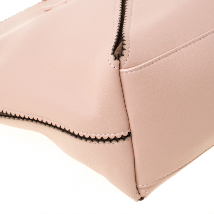 Pre Owned Furla Pink Leather Merletto Satchel