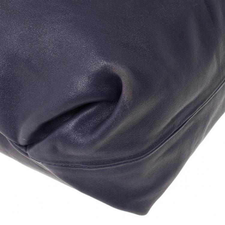 مملوكة مسبقًا Furla Blue Metallic Leather Elisabeth Hobo