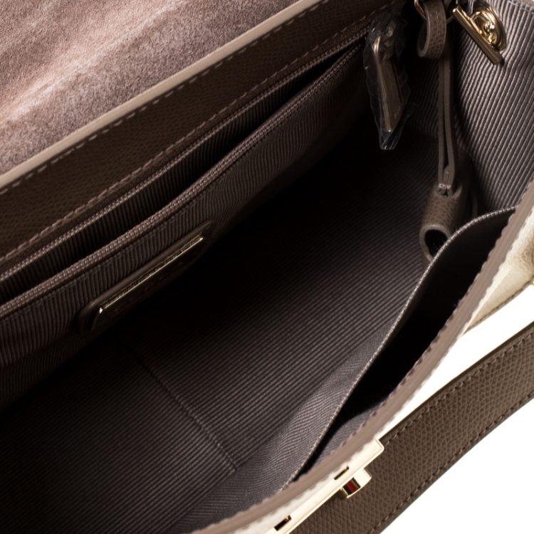 مملوكة مسبقًا Furla Light Brown Leather Metropolis Crossbody Bag