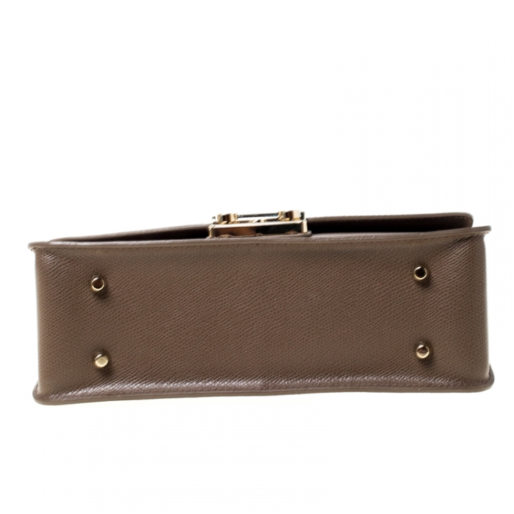 مملوكة مسبقًا Furla Light Brown Leather Metropolis Crossbody Bag