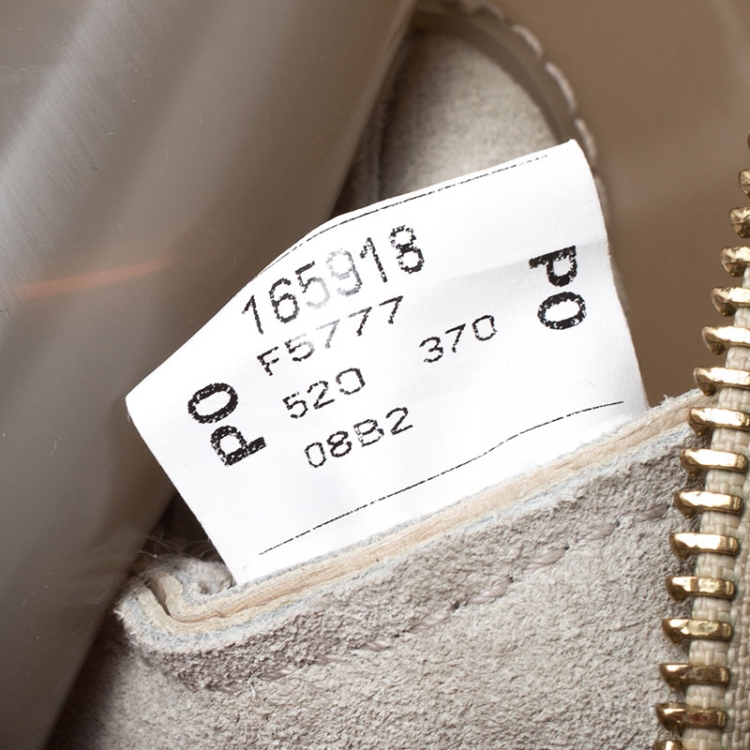 مملوكة مسبقًا Furla Beige Rubber/Crocodile Embossed Candy Satchel