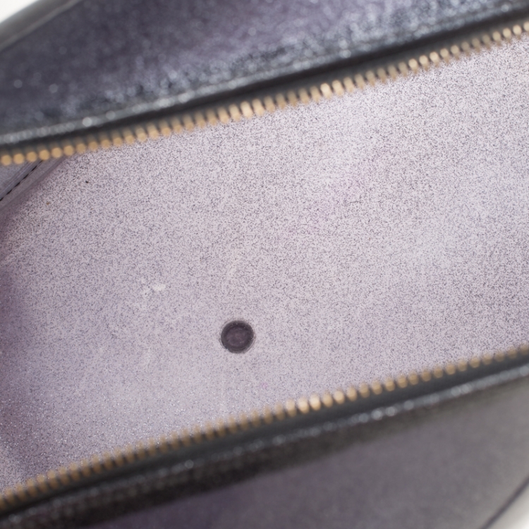 Pre Owned Furla Metallic Purple Rubber Candy Satchel