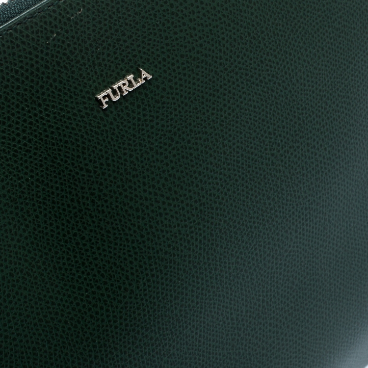 Pre Owned Furla Multicolor Lizard Print Leather Clutch