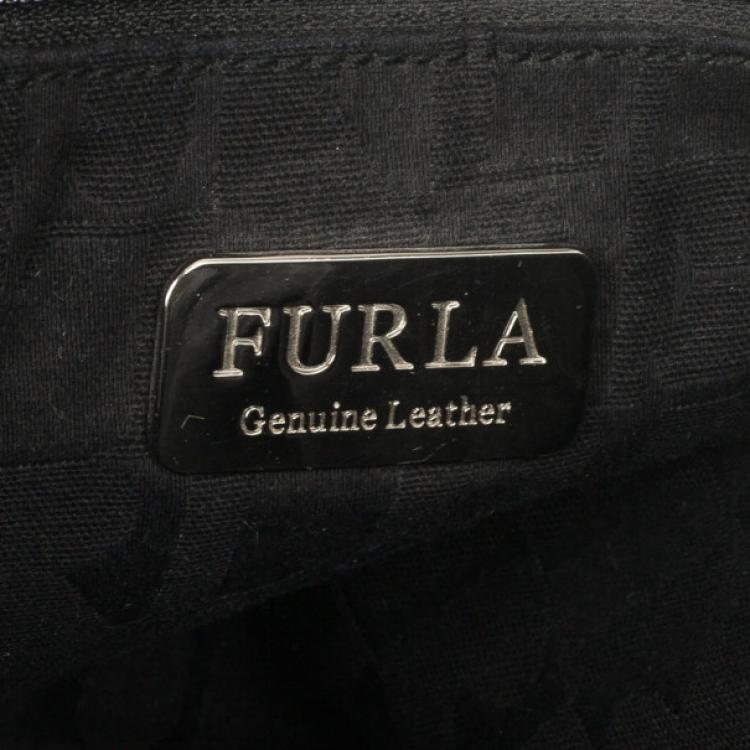 مملوكة مسبقًا Furla Onyx Leather 'Hope' Shoulder Bag