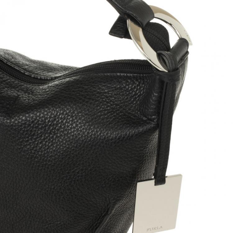 مملوكة مسبقًا Furla Onyx Leather 'Hope' Shoulder Bag