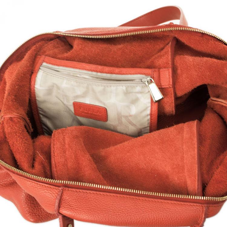 Pre Owned Furla Red Leather Medium Hobo