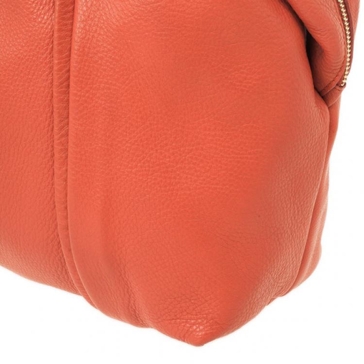 Pre Owned Furla Red Leather Medium Hobo