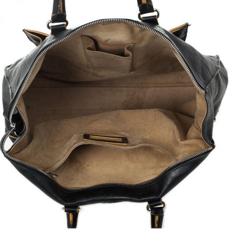 Pre Owned Furla Black Leather Limited Edition Handbag