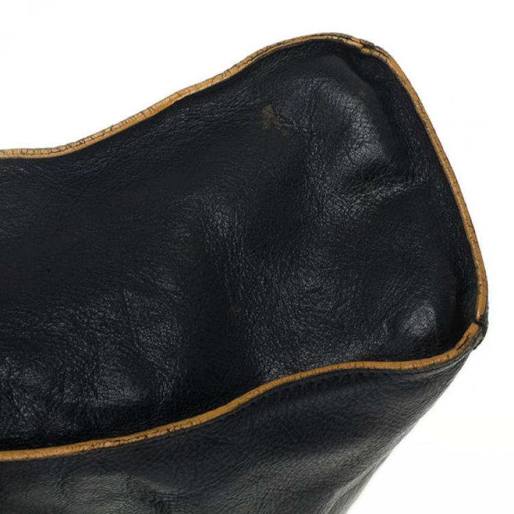 Pre Owned Furla Black Leather Limited Edition Handbag