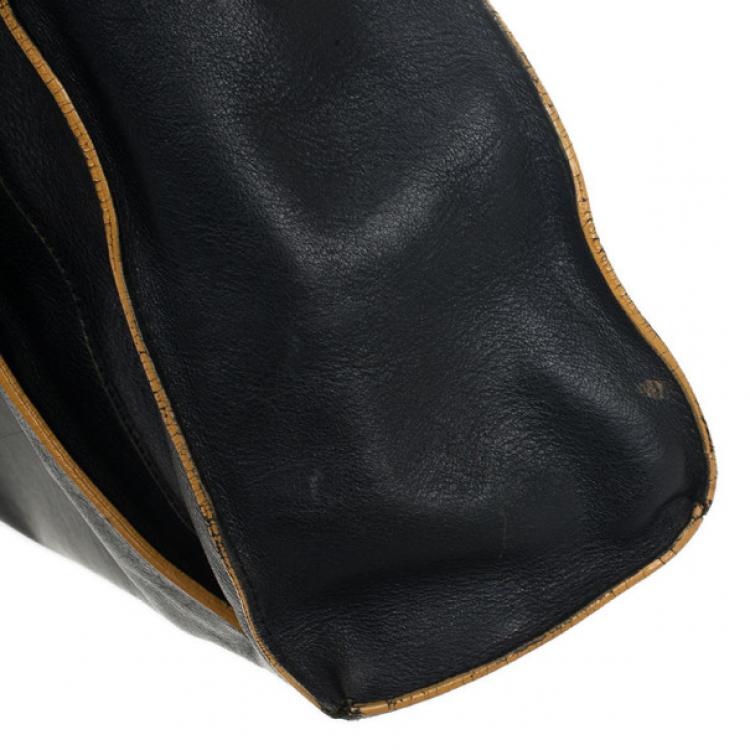 Pre Owned Furla Black Leather Limited Edition Handbag