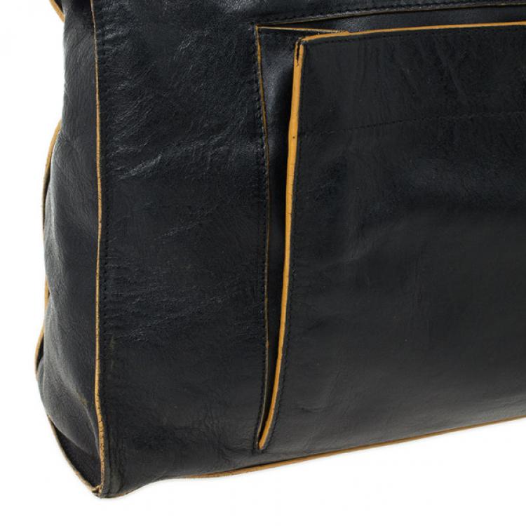 Pre Owned Furla Black Leather Limited Edition Handbag