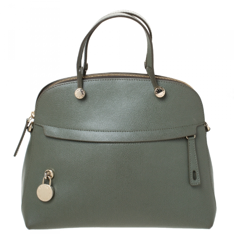 Furla leather dome outlet satchel