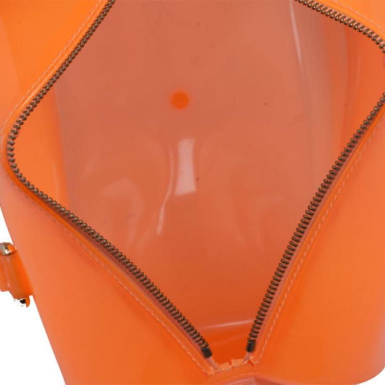 Pre Owned Furla Orange Candy Bag