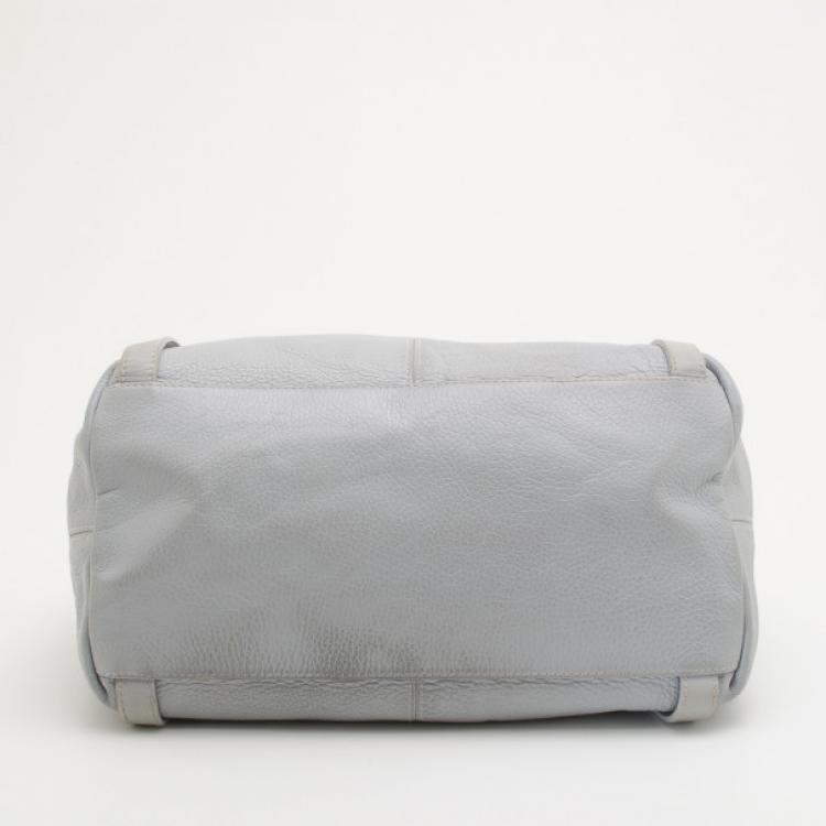 Pre Owned Furla Ametista Leather Buckle Detail Hobo Bag 