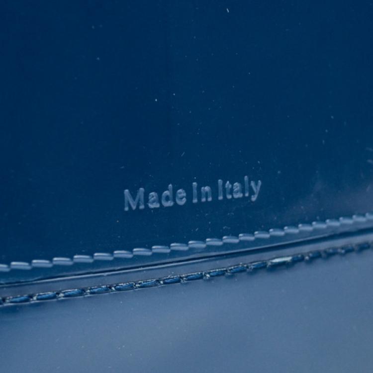 Pre Owned Furla Blue Candy Rubber Satchel