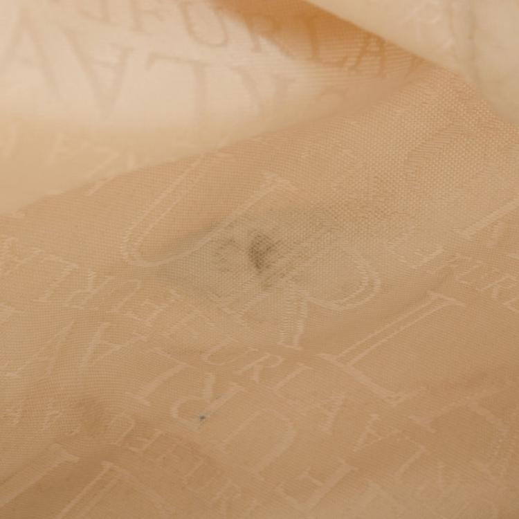 Pre Owned Furla Beige Canvas Shopper Tote
