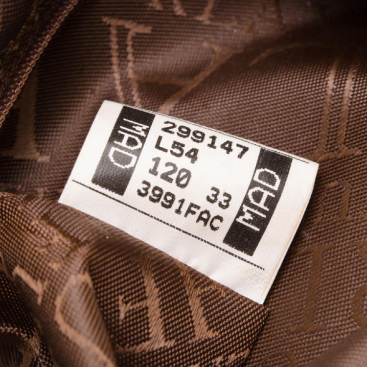 Pre Owned Furla Coffee Suede Hobo