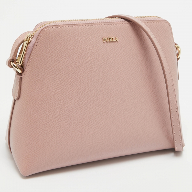 مملوكة مسبقًا Furla Pink Leather Boheme Crossbody Bag