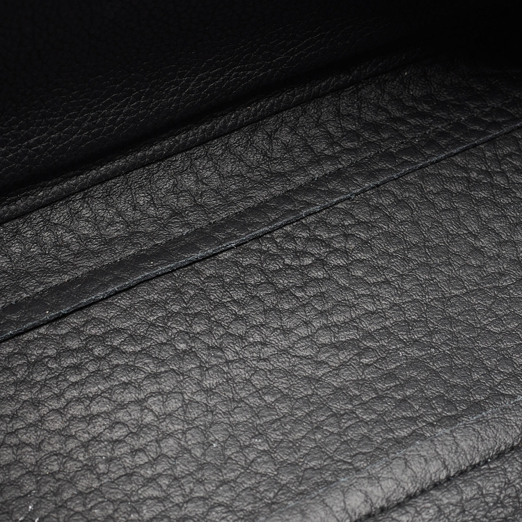 Pre Owned Furla Black Pebbled Leather Small Capriccio Tote