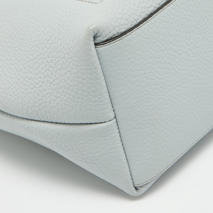 Pre Owned Furla Light Blue Leather Primula Tote