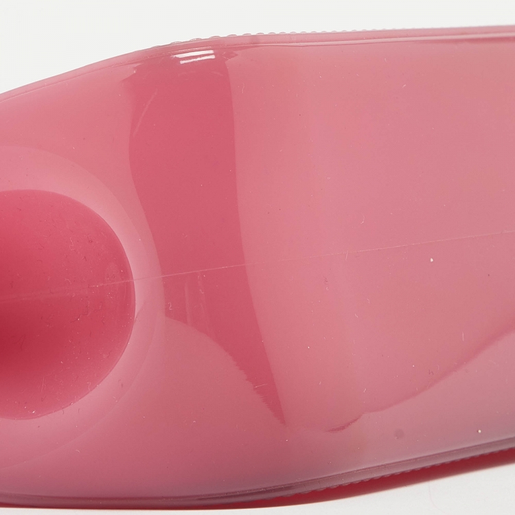 Pre Owned Furla Pink Rubber Mini Metropolis Top Handle Bag