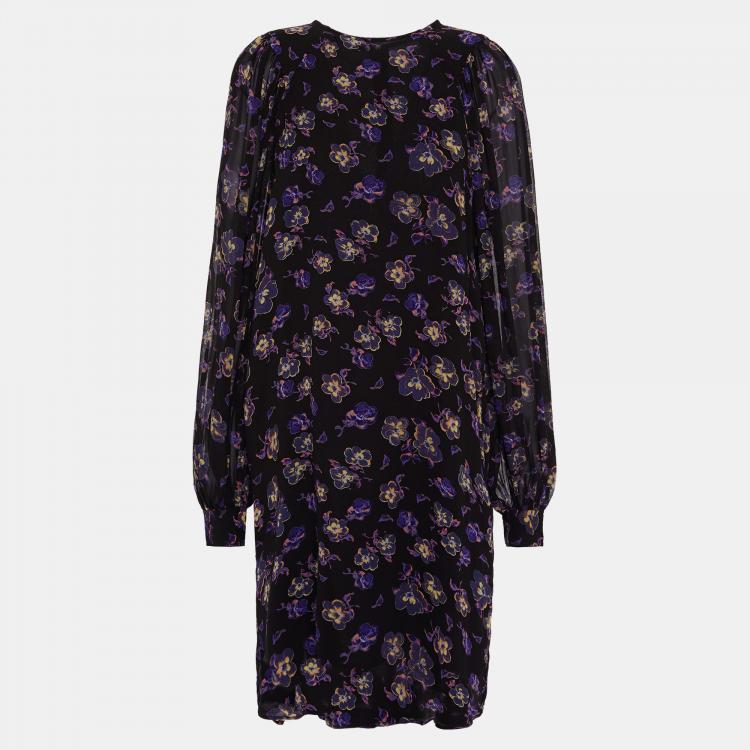 Pre Owned Ganni Viscose Knee Length Dress EU 32