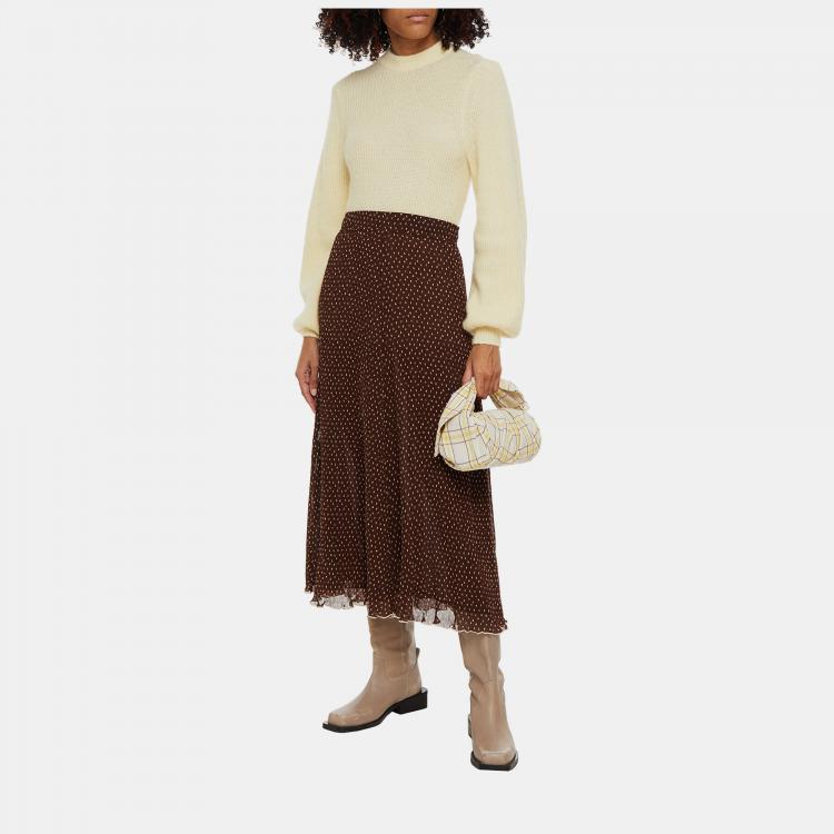 Pre Owned Ganni Alpaca Crew Neck Sweater M