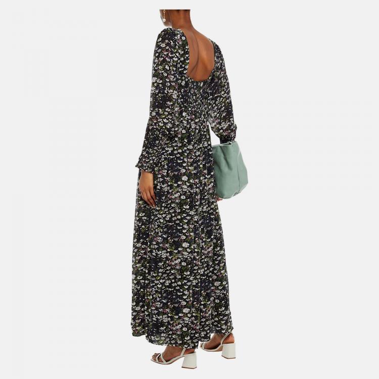 Pre Owned Ganni Viscose Maxi Dress EU 36