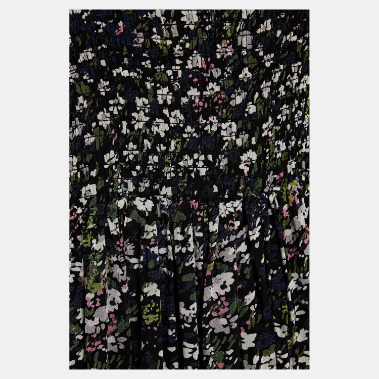 Pre Owned Ganni Viscose Maxi Dress EU 36
