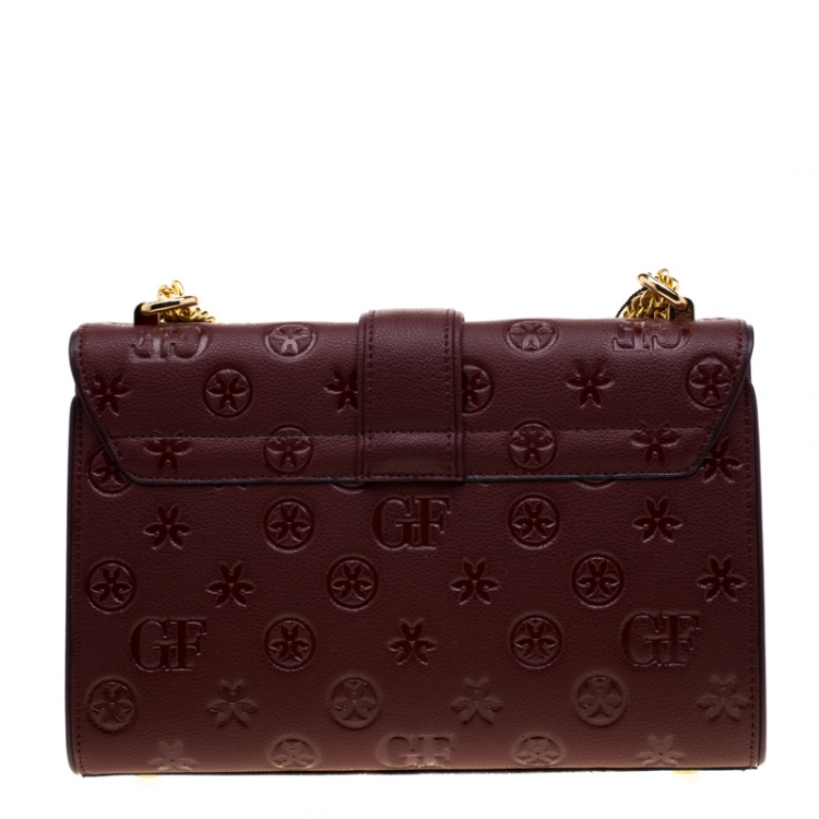 Pre Owned Gianfranco Ferre Red Leather Shoulder Bag