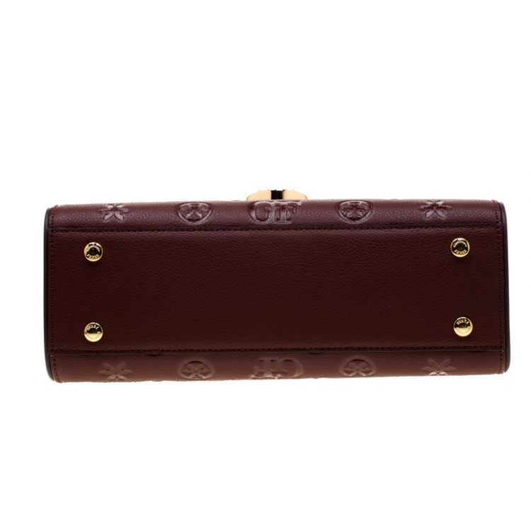 Pre Owned Gianfranco Ferre Red Leather Shoulder Bag