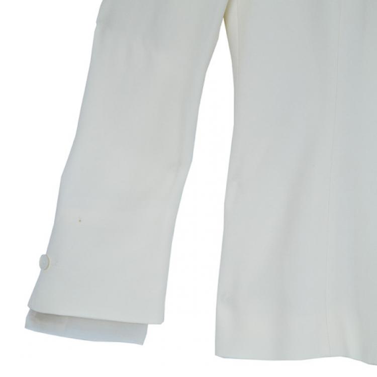 Pre Owned Gianfranco Ferre Studio Off-White Suit M