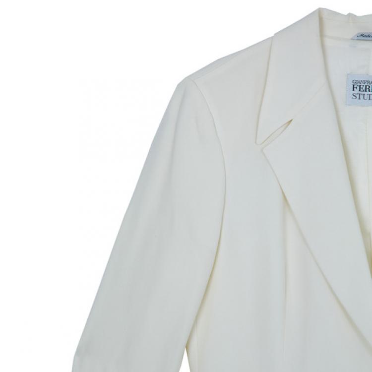Pre Owned Gianfranco Ferre Studio Off-White Suit M